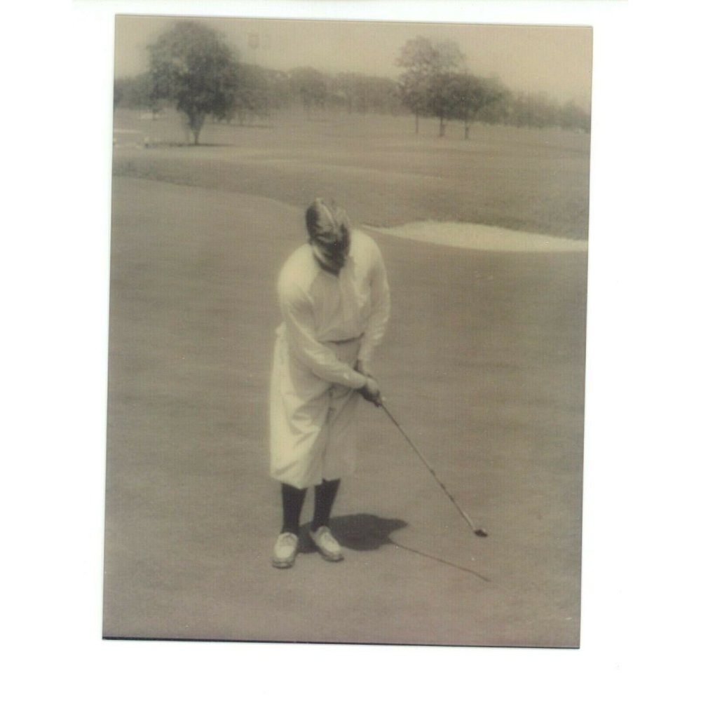 Bobby Jones 3-d Photograph BW Golf PGA Tour Golfing Putting Portrait Reprint 3d